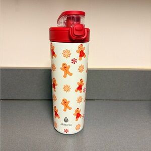 Manna Stainless Steel Holiday Gingerbread Water Bottle – 24 oz
